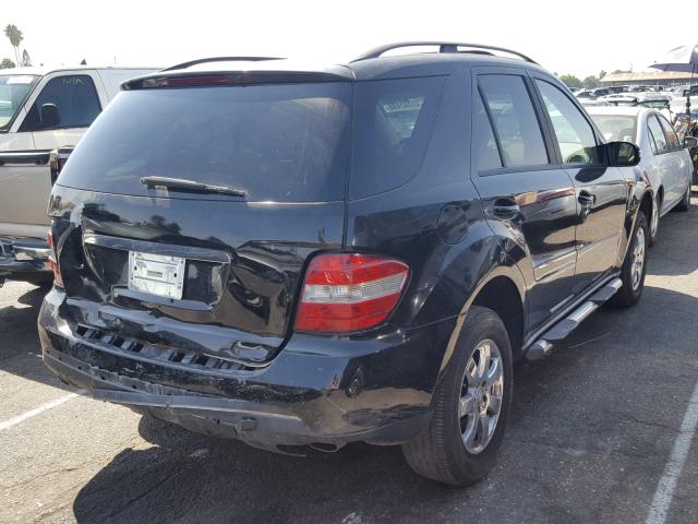 4JGBB86E46A005544 - 2006 MERCEDES-BENZ ML 350 BLACK photo 4