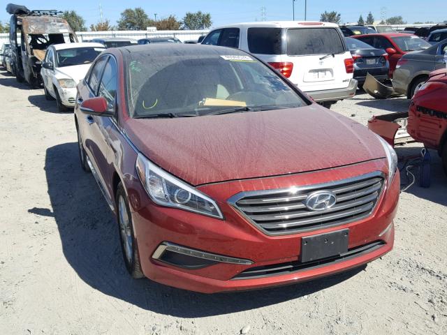 5NPE34AF2FH016266 - 2015 HYUNDAI SONATA SPO RED photo 1