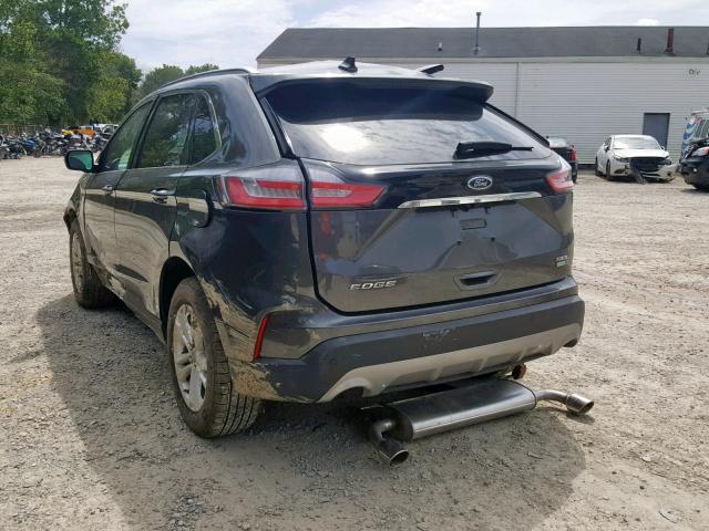 2FMPK4J99KBC08761 - 2019 FORD EDGE SEL GRAY photo 3