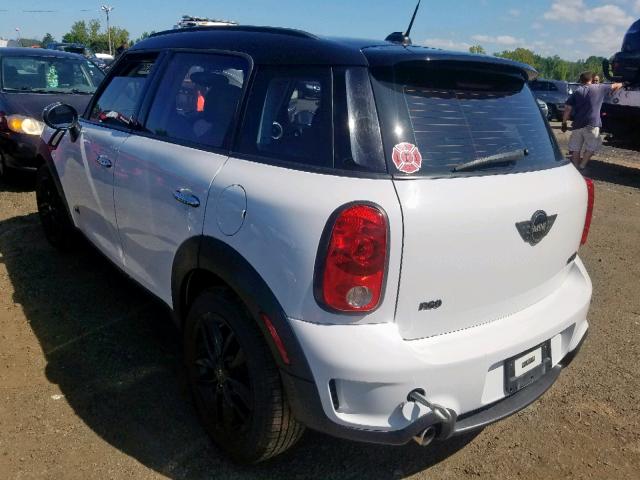 WMWZC5C54CWM13668 - 2012 MINI COOPER S C WHITE photo 3