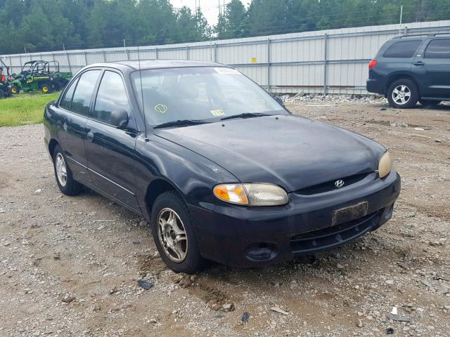 KMHVF24N6XU586305 - 1999 HYUNDAI ACCENT GL BLACK photo 1