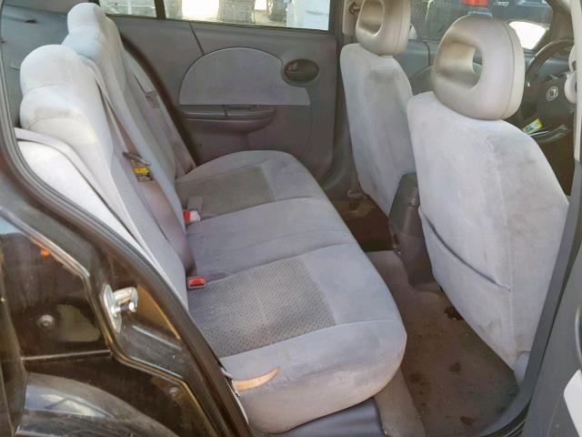 1G8AL55FX6Z200937 - 2006 SATURN ION LEVEL BLACK photo 6