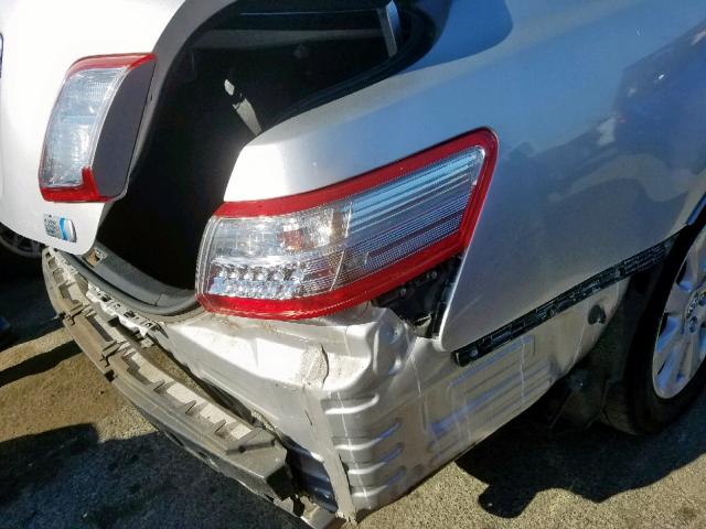 4T1BB3EK3BU127542 - 2011 TOYOTA CAMRY HYBR SILVER photo 9