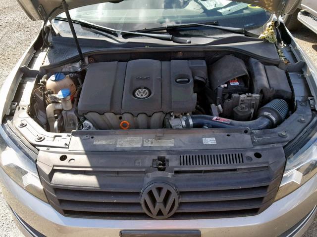 1VWBP7A33DC113982 - 2013 VOLKSWAGEN PASSAT SE GRAY photo 7