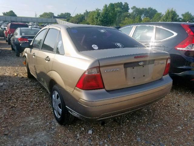 1FAFP34N75W232814 - 2005 FORD FOCUS ZX4 BROWN photo 3