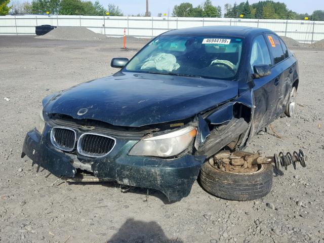 WBANA53535B864542 - 2005 BMW 525 I GREEN photo 2