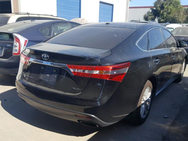 4T1BK1EB8FU140684 - 2015 TOYOTA AVALON XLE BLACK photo 4