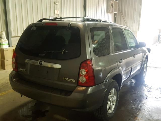 4F2YZ94126KM14393 - 2006 MAZDA TRIBUTE S GRAY photo 4