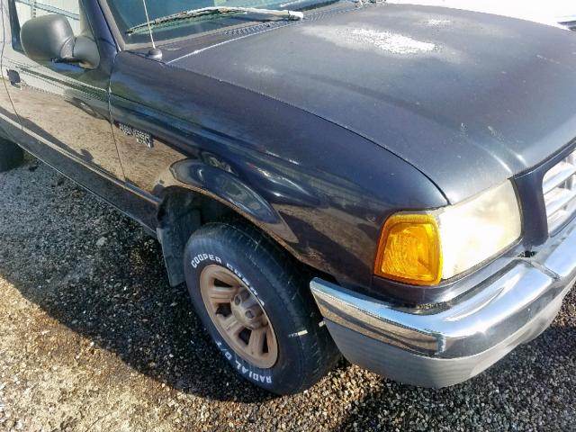 1FTYR44V82PB39406 - 2002 FORD RANGER SUP BLUE photo 10