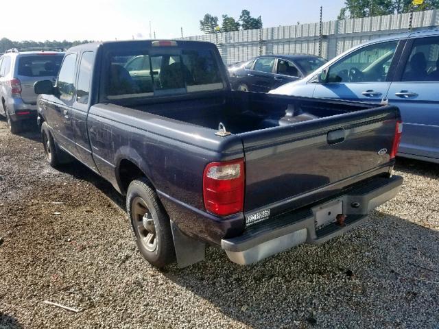 1FTYR44V82PB39406 - 2002 FORD RANGER SUP BLUE photo 3