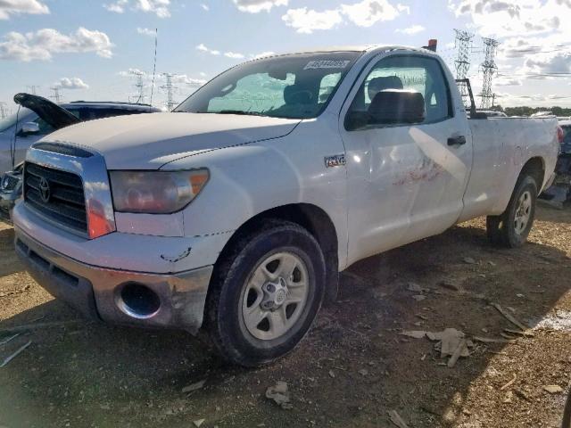 5TFLV52138X067700 - 2008 TOYOTA TUNDRA WHITE photo 2