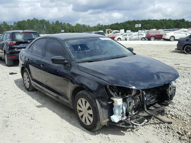 3VW2K7AJ0DM305856 - 2013 VOLKSWAGEN JETTA BASE BLACK photo 1