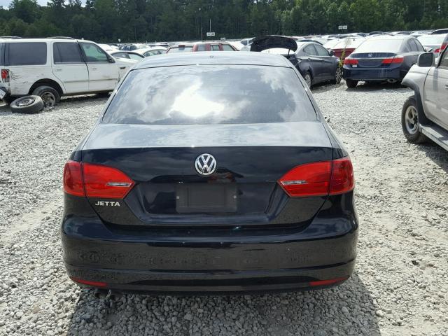 3VW2K7AJ0DM305856 - 2013 VOLKSWAGEN JETTA BASE BLACK photo 9