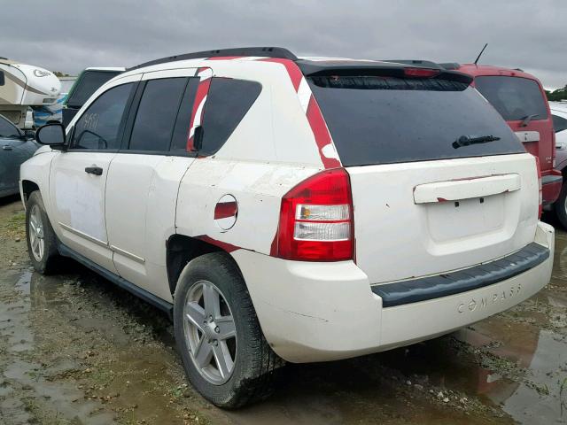 1J8FT47068D691885 - 2008 JEEP COMPASS SP თეთრი ფოტო 3