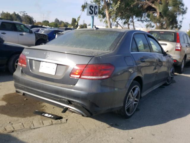 WDDHF5KB6EA817218 - 2014 MERCEDES-BENZ E 350 GRAY photo 4