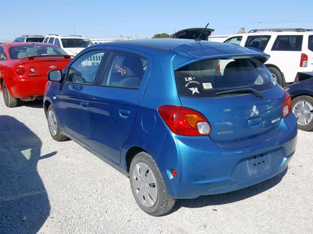 ML32A3HJ1FH002616 - 2015 MITSUBISHI MIRAGE DE BLUE photo 3