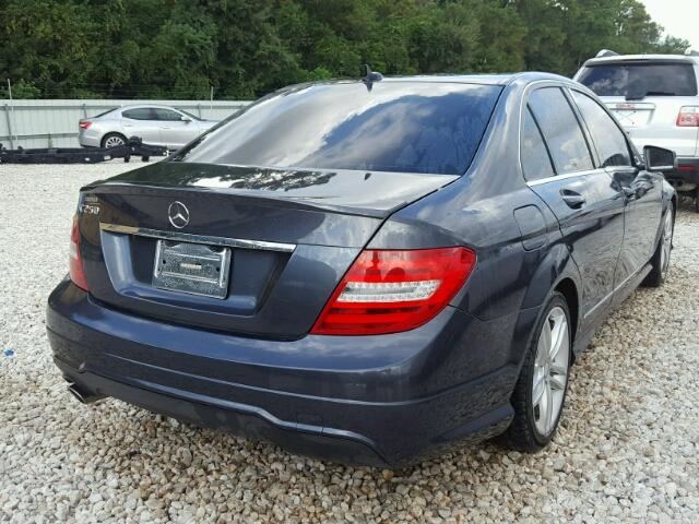 WDDGF4HB9DR273178 - 2013 MERCEDES-BENZ C 250 CHARCOAL photo 4