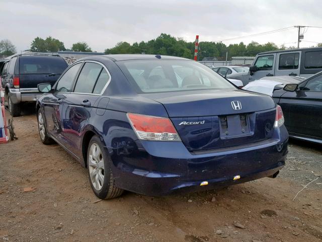 1HGCP26849A168394 - 2009 HONDA ACCORD EXL BLUE photo 3