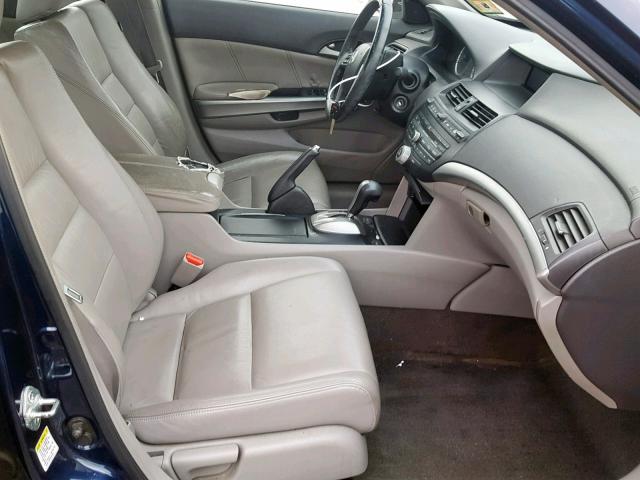 1HGCP26849A168394 - 2009 HONDA ACCORD EXL BLUE photo 5