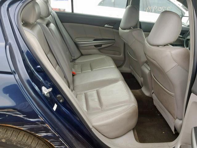 1HGCP26849A168394 - 2009 HONDA ACCORD EXL BLUE photo 6