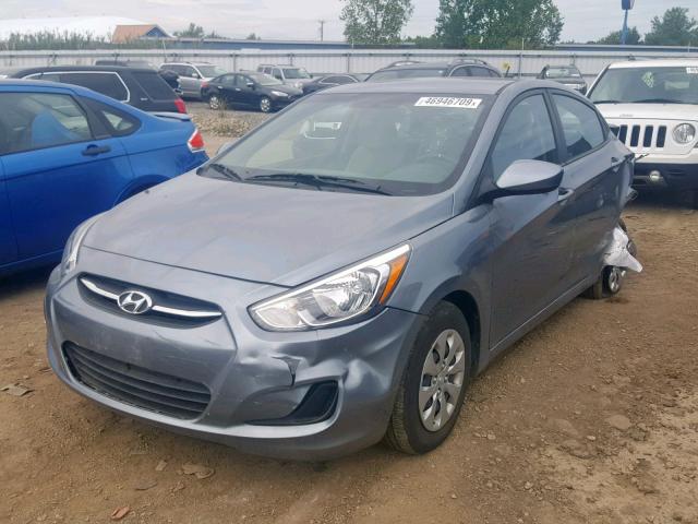 KMHCT4AE4HU351127 - 2017 HYUNDAI ACCENT SE BLUE photo 2