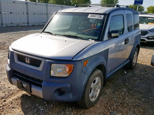 5J6YH17635L000523 - 2005 HONDA ELEMENT EX SILVER photo 2