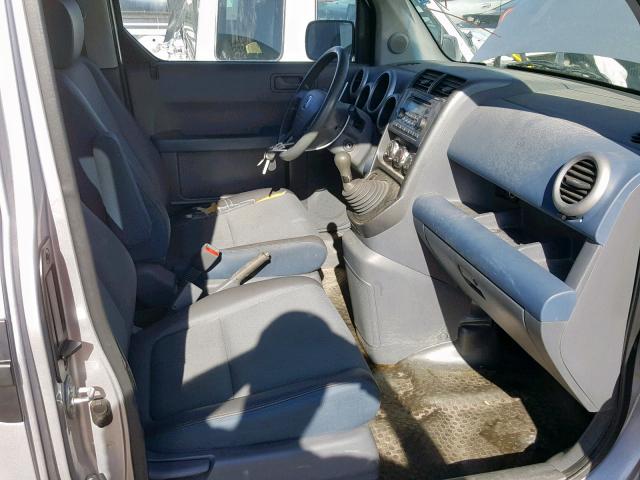 5J6YH17635L000523 - 2005 HONDA ELEMENT EX SILVER photo 5