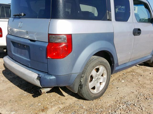 5J6YH17635L000523 - 2005 HONDA ELEMENT EX SILVER photo 9