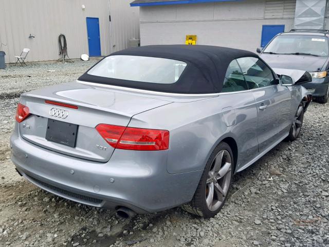 WAUUFAFH8AN014135 - 2010 AUDI A5 PRESTIG GRAY photo 4