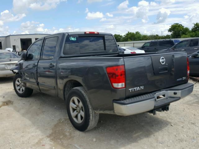 1N6BA0EK8CN326858 - 2012 NISSAN TITAN S GRAY photo 3