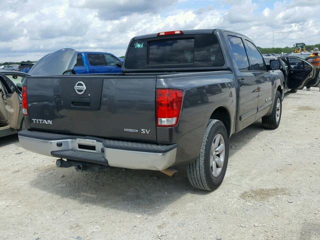 1N6BA0EK8CN326858 - 2012 NISSAN TITAN S GRAY photo 4