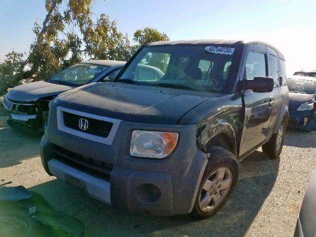 5J6YH18594L012261 - 2004 HONDA ELEMENT EX BLACK photo 2