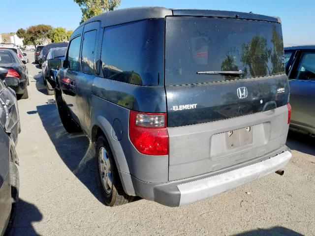 5J6YH18594L012261 - 2004 HONDA ELEMENT EX BLACK photo 3