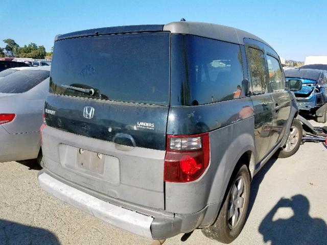 5J6YH18594L012261 - 2004 HONDA ELEMENT EX BLACK photo 4