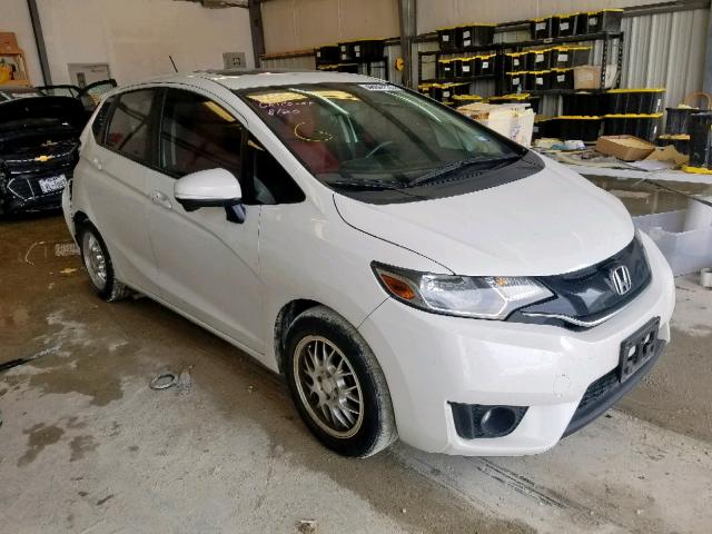 3HGGK5H81FM784390 - 2015 HONDA FIT EX WHITE photo 1