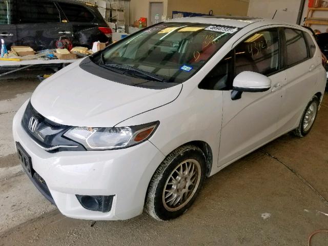 3HGGK5H81FM784390 - 2015 HONDA FIT EX WHITE photo 2