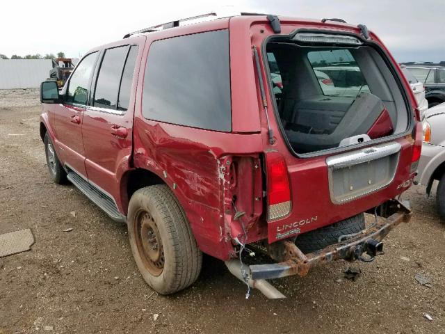 5LMEU88H35ZJ30689 - 2005 LINCOLN AVIATOR 红色 照片 3