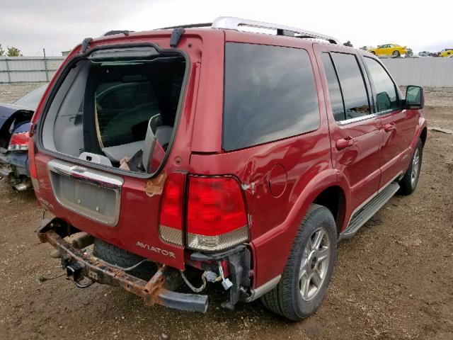 5LMEU88H35ZJ30689 - 2005 LINCOLN AVIATOR 红色 照片 4
