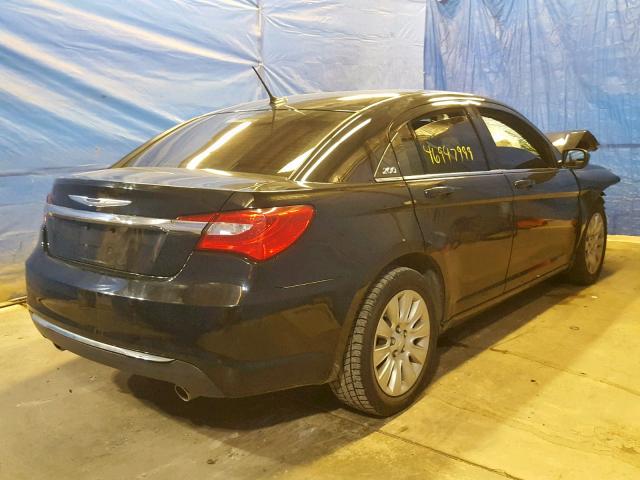 1C3CCBAG3DN767494 - 2013 CHRYSLER 200 LX BLACK photo 4