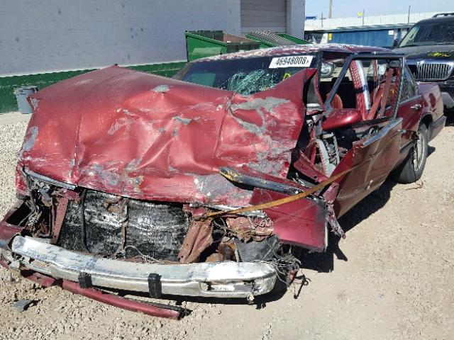 1G4HR54C0LH527077 - 1990 BUICK LESABRE LI MAROON photo 2