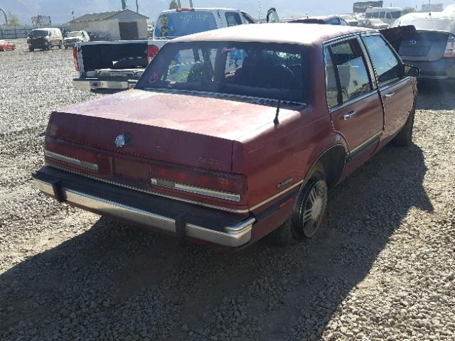 1G4HR54C0LH527077 - 1990 BUICK LESABRE LI MAROON photo 4