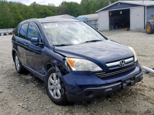 JHLRE48737C088720 - 2007 HONDA CR-V EXL BLUE photo 1