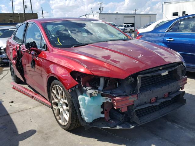 3FA6P0K92ER157012 - 2014 FORD FUSION TIT RED photo 1