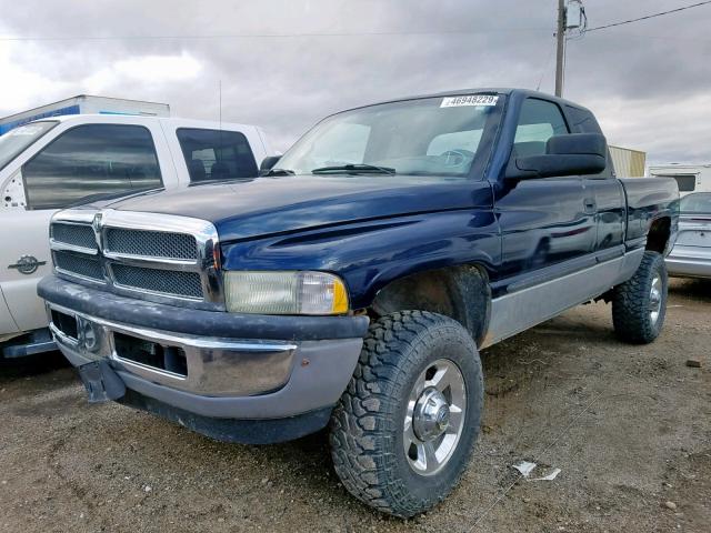 3B7KF23611G227889 - 2001 DODGE RAM 2500 BLUE photo 2