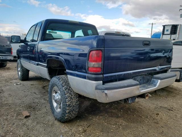 3B7KF23611G227889 - 2001 DODGE RAM 2500 BLUE photo 3