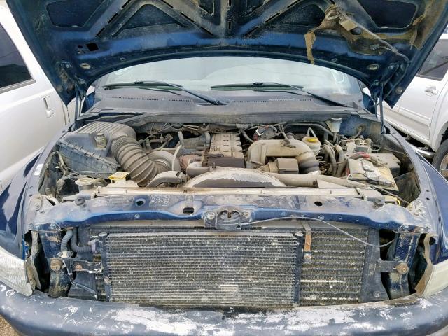 3B7KF23611G227889 - 2001 DODGE RAM 2500 BLUE photo 7