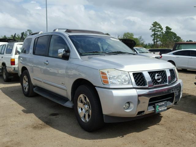 5N1BA08C67N724787 - 2007 NISSAN ARMADA SE SILVER photo 1