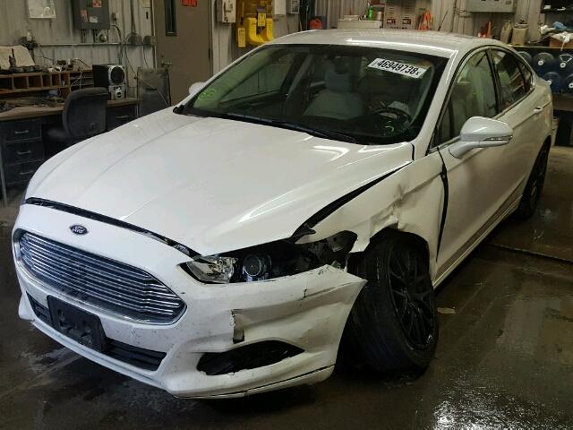 3FA6P0HR7DR149557 - 2013 FORD FUSION SE WHITE photo 2