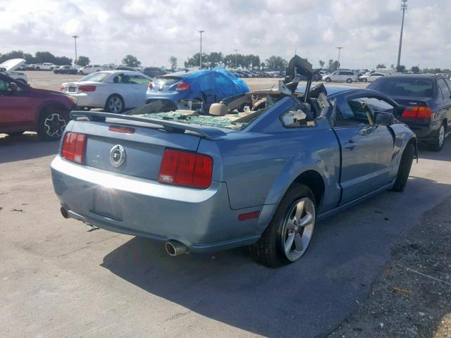 1ZVFT82H365260517 - 2006 FORD MUSTANG GT BLUE photo 4