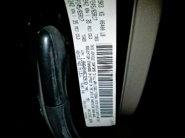 1J8HG48NX6C229193 - 2006 JEEP COMMANDER 黑色 照片 10